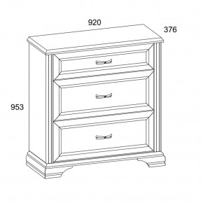 Комод 3S, MONAKO, цвет Сосна винтаж/дуб анкона в Приобье - priobie.ok-mebel.com | фото 2