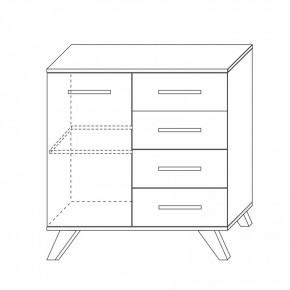 Комод 900 Вега Скандинавия в Приобье - priobie.ok-mebel.com | фото 8