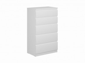 Комод КАСТОР с пятью ящиками, цвет белый в Приобье - priobie.ok-mebel.com | фото