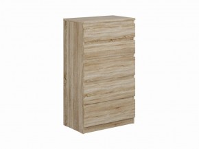 Комод КАСТОР с пятью ящиками, цвет Дуб Сонома в Приобье - priobie.ok-mebel.com | фото