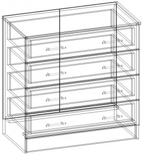 СОФИЯ Комод К800 (венге/дуб белфорт) в Приобье - priobie.ok-mebel.com | фото 3