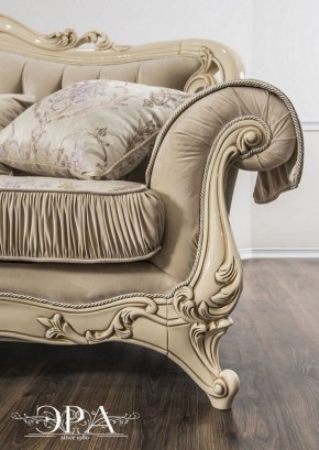 Комплект мягкой мебели Мона Лиза (крем) с раскладным механизмом в Приобье - priobie.ok-mebel.com | фото 4