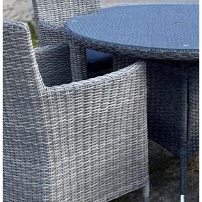 Комплект плетеной мебели AM-395C/T395 Grey 4Pcs (4+1) в Приобье - priobie.ok-mebel.com | фото 2