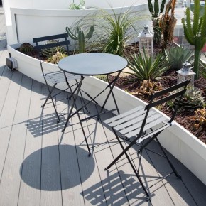 Комплект садовой мебели OTS-001R (стол + 2 стула) металл в Приобье - priobie.ok-mebel.com | фото 2
