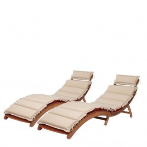 Комплект шезлонги и столик AFM-803A-T133 Beige (2+1) в Приобье - priobie.ok-mebel.com | фото 2