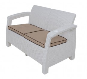 Комплект уличной мебели Yalta Premium Terrace Set (Ялта) белый (+подушки под спину) в Приобье - priobie.ok-mebel.com | фото 2