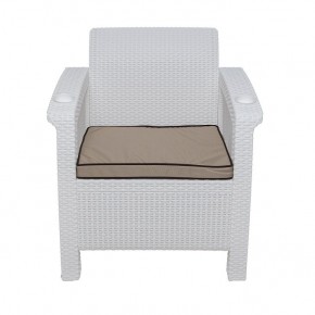 Комплект уличной мебели Yalta Premium Terrace Set (Ялта) белый (+подушки под спину) в Приобье - priobie.ok-mebel.com | фото 6