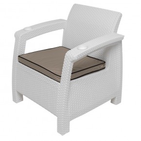 Комплект уличной мебели Yalta Premium Terrace Set (Ялта) белый (+подушки под спину) в Приобье - priobie.ok-mebel.com | фото 7