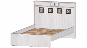 КОСТА-РИКА Кровать 1200 с основанием (анкор светлый) в Приобье - priobie.ok-mebel.com | фото