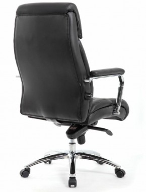 Кресло BRABIX PREMIUM "Phaeton EX-502" (кожа с компаньоном, хром, черное) 530882 в Приобье - priobie.ok-mebel.com | фото 4