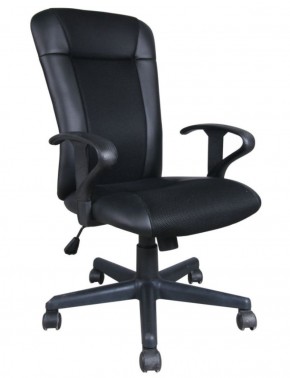Кресло BRABIX "Optima MG-370" (экокожа/ткань, черное) 531580 в Приобье - priobie.ok-mebel.com | фото
