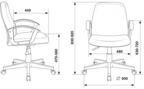 Кресло Бюрократ CH-808-LOW/#B черный 3С11 в Приобье - priobie.ok-mebel.com | фото 4