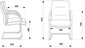 Кресло Бюрократ T-9927SL-LOW-V/BLACK в Приобье - priobie.ok-mebel.com | фото 4