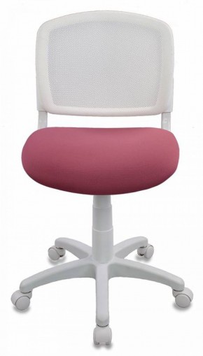 Кресло детское Бюрократ CH-W296NX/26-31 белый TW-15 розовый 26-31 в Приобье - priobie.ok-mebel.com | фото 3