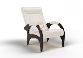 Кресло для отдыха Римини 19-К-КР (экокожа/венге) КРЕМ в Приобье - priobie.ok-mebel.com | фото