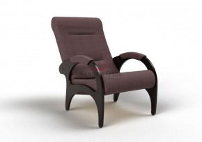 Кресло для отдыха Римини 19-Т-КМ (ткань/венге) КОФЕ С МОЛОКОМ в Приобье - priobie.ok-mebel.com | фото