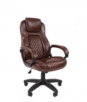 Кресло для руководителя  CHAIRMAN 432 (Экокожа коричневая) в Приобье - priobie.ok-mebel.com | фото