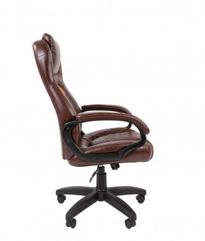 Кресло для руководителя  CHAIRMAN 432 (Экокожа коричневая) в Приобье - priobie.ok-mebel.com | фото 3
