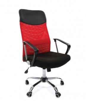 Кресло для руководителя CHAIRMAN 610 N (15-21 черный/сетка красный) в Приобье - priobie.ok-mebel.com | фото 1