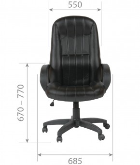 Кресло для руководителя  CHAIRMAN 685 (экокожа черный) в Приобье - priobie.ok-mebel.com | фото 5