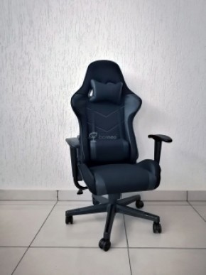 Кресло геймерское Barneo K-50 (черная сетка черные вставки) в Приобье - priobie.ok-mebel.com | фото