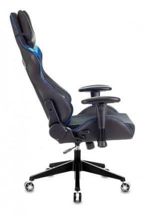Кресло игровое Бюрократ VIKING 4 AERO BLUE черный/синий в Приобье - priobie.ok-mebel.com | фото 2