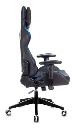 Кресло игровое Бюрократ VIKING 4 AERO BLUE черный/синий в Приобье - priobie.ok-mebel.com | фото 8