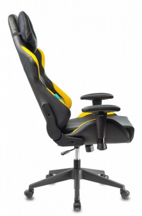 Кресло игровое Бюрократ VIKING 5 AERO YELLOW черный/желтый в Приобье - priobie.ok-mebel.com | фото 2