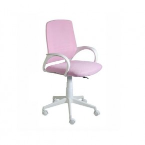 Кресло Ирис White сетка/ткань розовая в Приобье - priobie.ok-mebel.com | фото