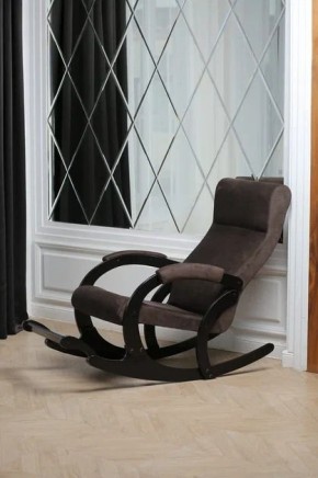 Кресло-качалка МАРСЕЛЬ 33-Т-AC (кофе) в Приобье - priobie.ok-mebel.com | фото 3