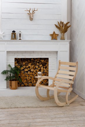 Кресло качалка не окрашенное ВЕНЕЦИЯ кресло маятниковое в Приобье - priobie.ok-mebel.com | фото 2