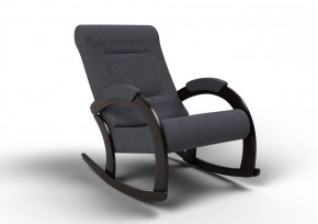 Кресло-качалка Венето 13-Т-ГР (ткань/венге) ГРАФИТ в Приобье - priobie.ok-mebel.com | фото 1