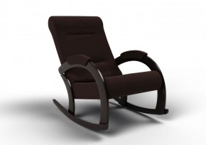 Кресло-качалка Венето 13-Т-Ш (ткань/венге) ШОКОЛАД в Приобье - priobie.ok-mebel.com | фото