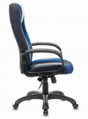 Кресло компьютерное BRABIX PREMIUM "Rapid GM-102" (экокожа/ткань, черное/синее) 532106 в Приобье - priobie.ok-mebel.com | фото 3