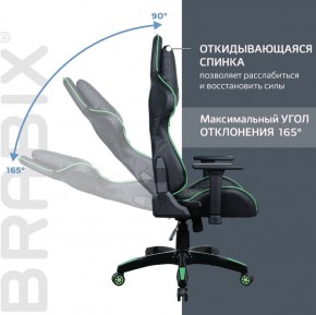 Кресло компьютерное BRABIX "GT Carbon GM-120" (черное/зеленое) 531929 в Приобье - priobie.ok-mebel.com | фото 2