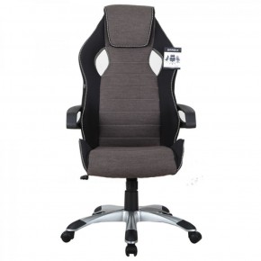 Кресло компьютерное BRABIX Techno GM-002 (ткань) черное/серое, вставки белые (531815) в Приобье - priobie.ok-mebel.com | фото 3