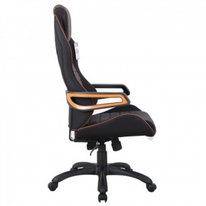Кресло компьютерное BRABIX Techno Pro GM-003 (ткань черное/серое, вставки оранжевые) 531813 в Приобье - priobie.ok-mebel.com | фото 3