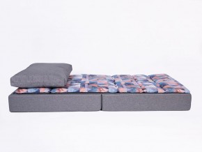 Кресло-кровать бескаркасное Харви (коричневый-геометрия браун) в Приобье - priobie.ok-mebel.com | фото 3