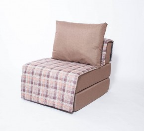 Кресло-кровать бескаркасное Харви (коричневый-квадро беж) в Приобье - priobie.ok-mebel.com | фото