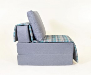 Кресло-кровать бескаркасное Харви (серый-квадро азур) в Приобье - priobie.ok-mebel.com | фото 2