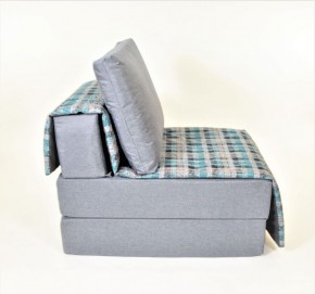 Кресло-кровать бескаркасное Харви (серый-квадро азур) в Приобье - priobie.ok-mebel.com | фото 3