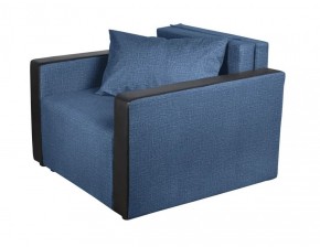 Кресло-кровать Милена с подлокотниками (синий) Велюр в Приобье - priobie.ok-mebel.com | фото
