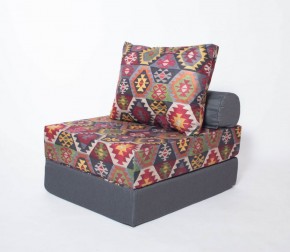 Кресло-кровать-пуф бескаркасное Прайм (мехико серый-графит) в Приобье - priobie.ok-mebel.com | фото 2