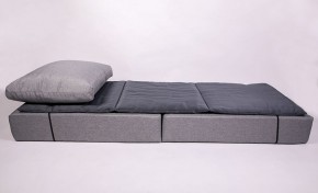 Кресло-кровать-пуф бескаркасное Прайм (мехико серый-графит) в Приобье - priobie.ok-mebel.com | фото 3