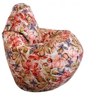 Кресло-мешок Цветы L в Приобье - priobie.ok-mebel.com | фото 1