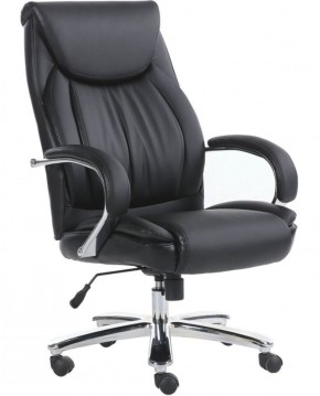 Кресло офисное BRABIX PREMIUM "Advance EX-575" (хром, экокожа, черное) 531825 в Приобье - priobie.ok-mebel.com | фото 1
