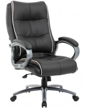 Кресло офисное BRABIX PREMIUM "Strong HD-009" (экокожа черная, ткань серая) 531945 в Приобье - priobie.ok-mebel.com | фото 1