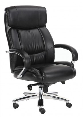 Кресло офисное BRABIX "Direct EX-580" (хром/рециклированная кожа/черное) 531824 в Приобье - priobie.ok-mebel.com | фото 1