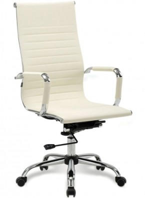Кресло офисное BRABIX "Energy EX-509" (экокожа, хром, бежевое) 531166 в Приобье - priobie.ok-mebel.com | фото