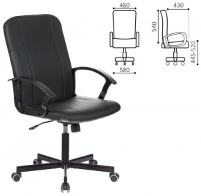 Кресло офисное BRABIX "Simple EX-521" (экокожа, черное) 532103 в Приобье - priobie.ok-mebel.com | фото 2